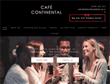 Tablet Screenshot of cafecontinental.co.uk